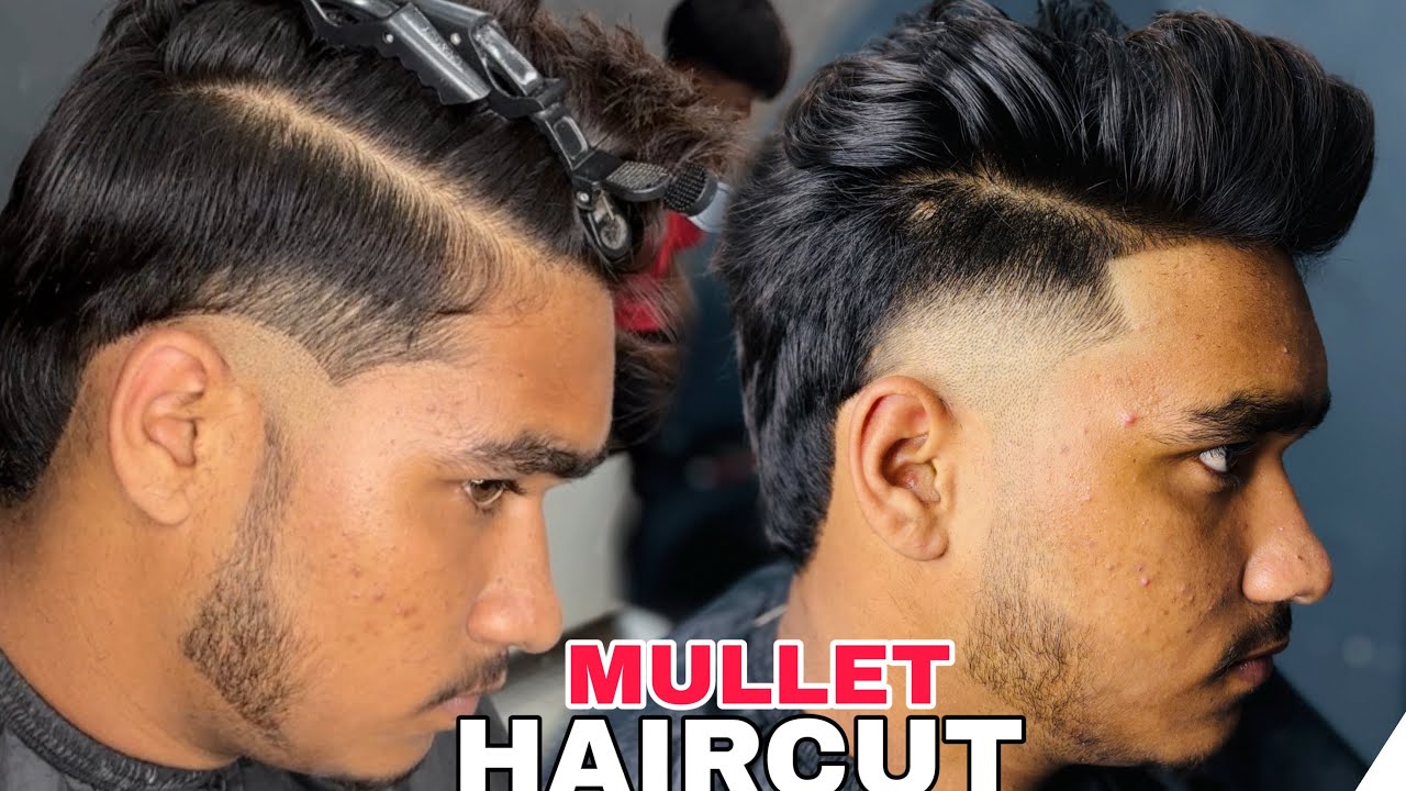 How To Essay Way ( Mullet Haircut ) For Boys | Step By Step Fade Mullet Hairstyle | Sahil Barber 