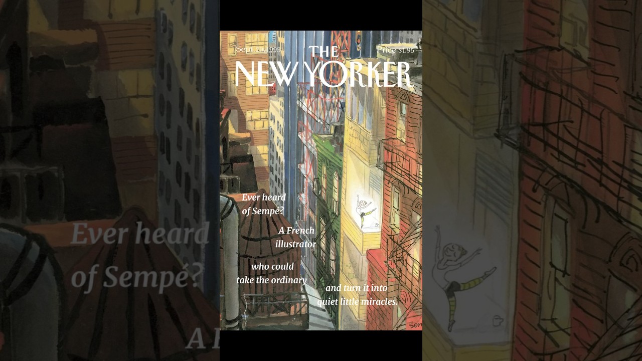 Sempé’s world is quiet, tender and a little funny. 