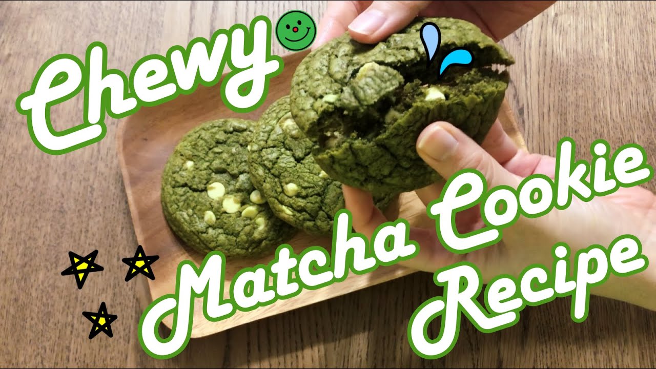 Chewy & Soft Matcha Cookie Recipe for spring!