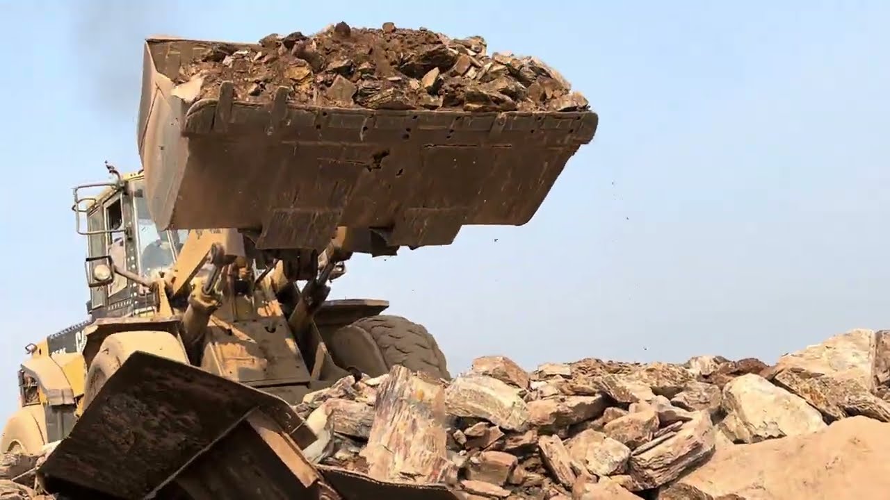 PLAYING With Giant Rocks.ASMR Rock Quarry CRUSHING Oprations primary jaw Crusher in action#asmr
