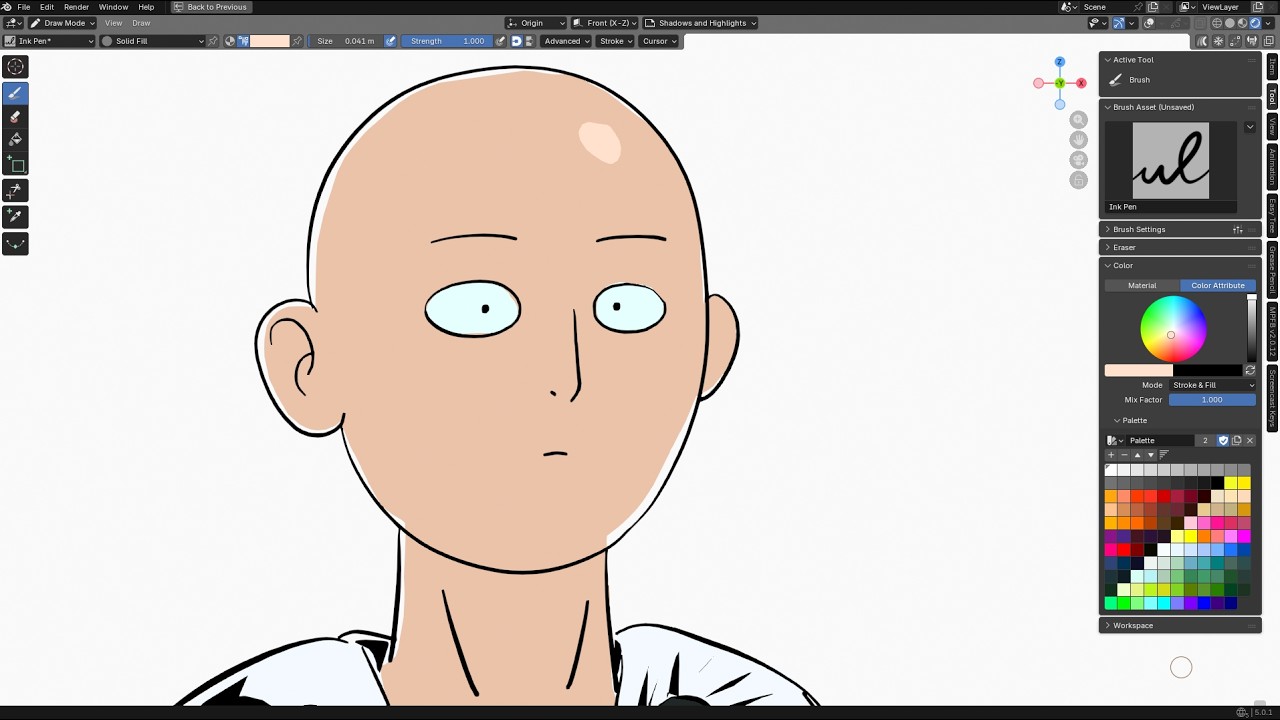 Art Streaming - Saitama from One Punch Man (2026-02-27) #drawing #live #anime