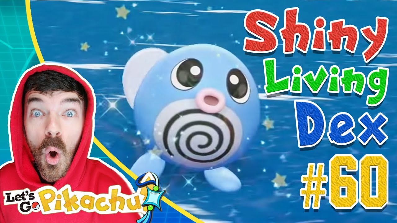 SHINY HUNTING POLIWAG! Pokemon Let's Go Extreme Shiny Living Dex Series #60