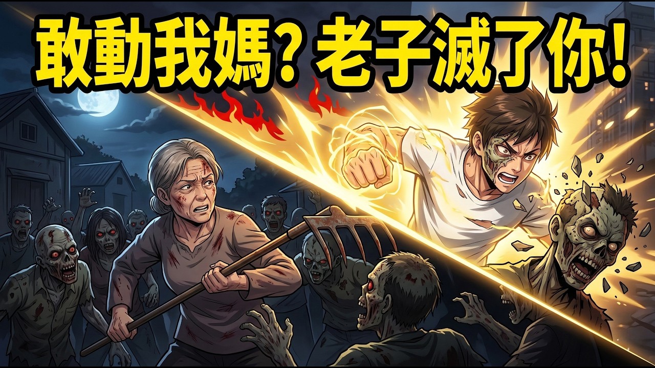 ❤️這部末日片看哭千萬人！喪屍群圍攻老母親，變異兒子奇蹟般長出人類血肉，一拳打爆怪物護母！#短劇