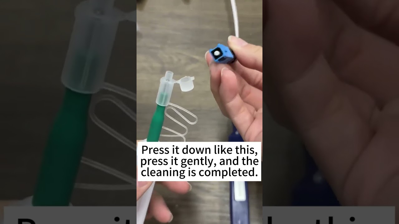 How to use fiber optic cleaning pen?