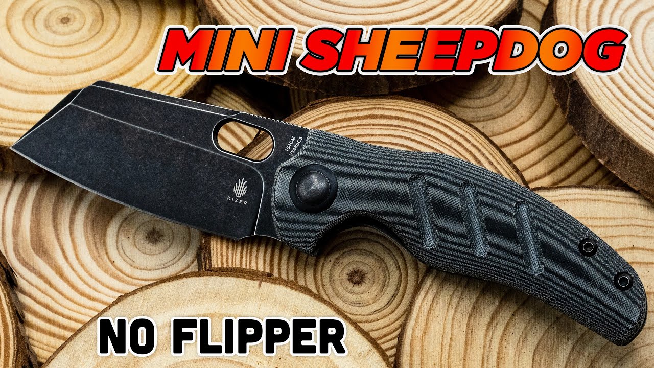 Kizer Mini Sheepdog Non Flipper Liner Lock Micarta - V3488C5