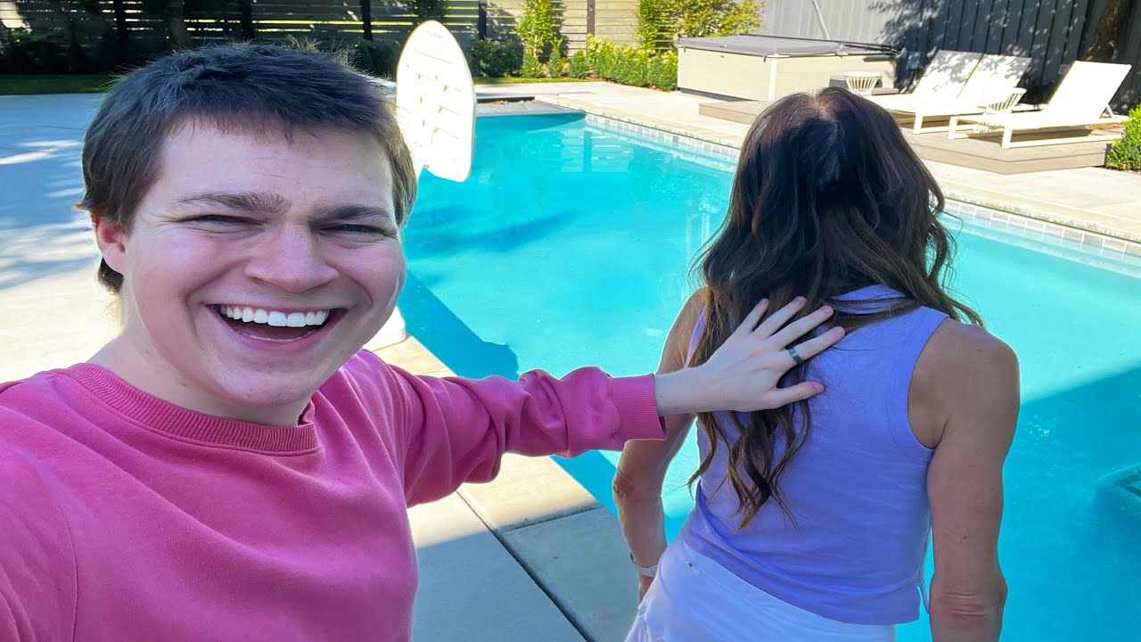 if this gets 10k likes i'll push my mom in the pool
