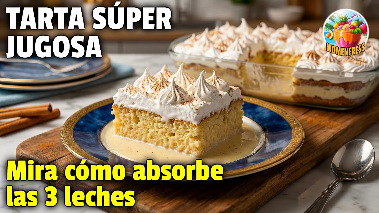 Tarta TRES LECHES Venezolana: La Receta Definitiva (Súper Jugosa y Húmeda) 🥛🍰