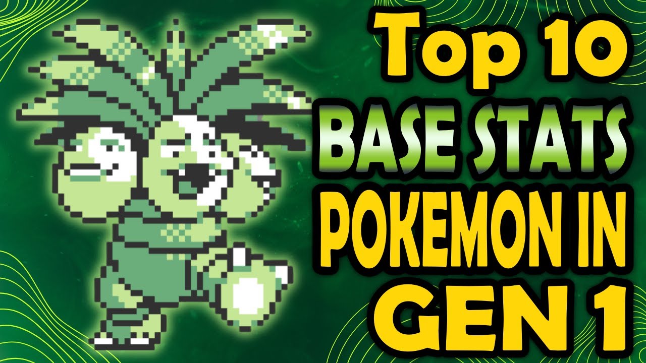 Top 10 Gen 1 Pokémon with the Highest Base Stat Total