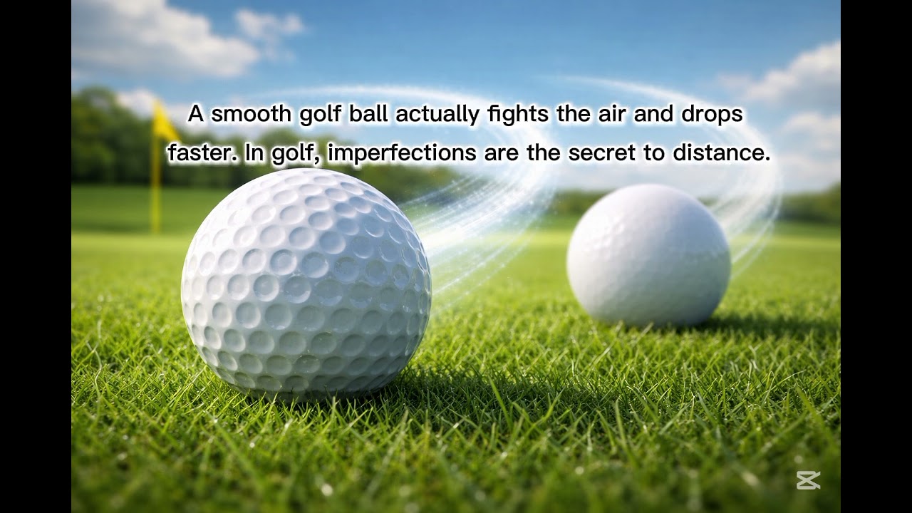 DID YOU KNOW GOLF BALLS HAVE DIMPLES ON PURPOSE? 