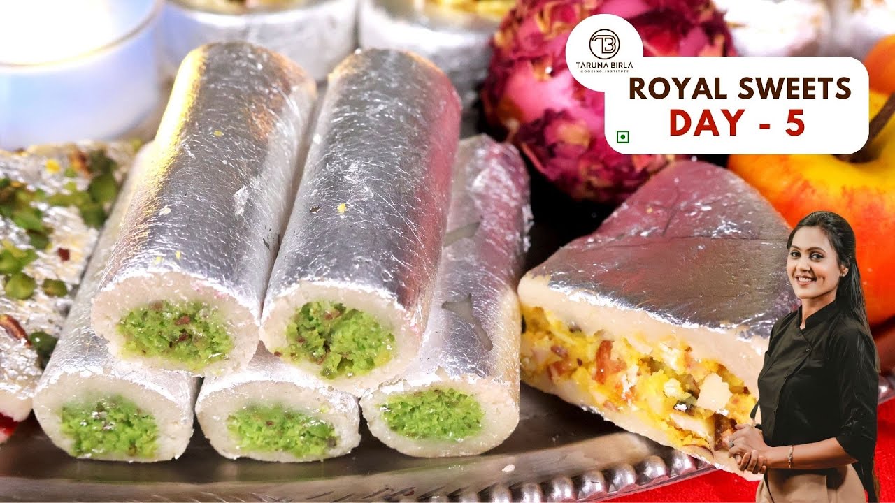 Diwali Special | Kaju Sweets | Free 5 Days Workshop | Day 5| Halwai Style Sweets | Chef Taruna Birla