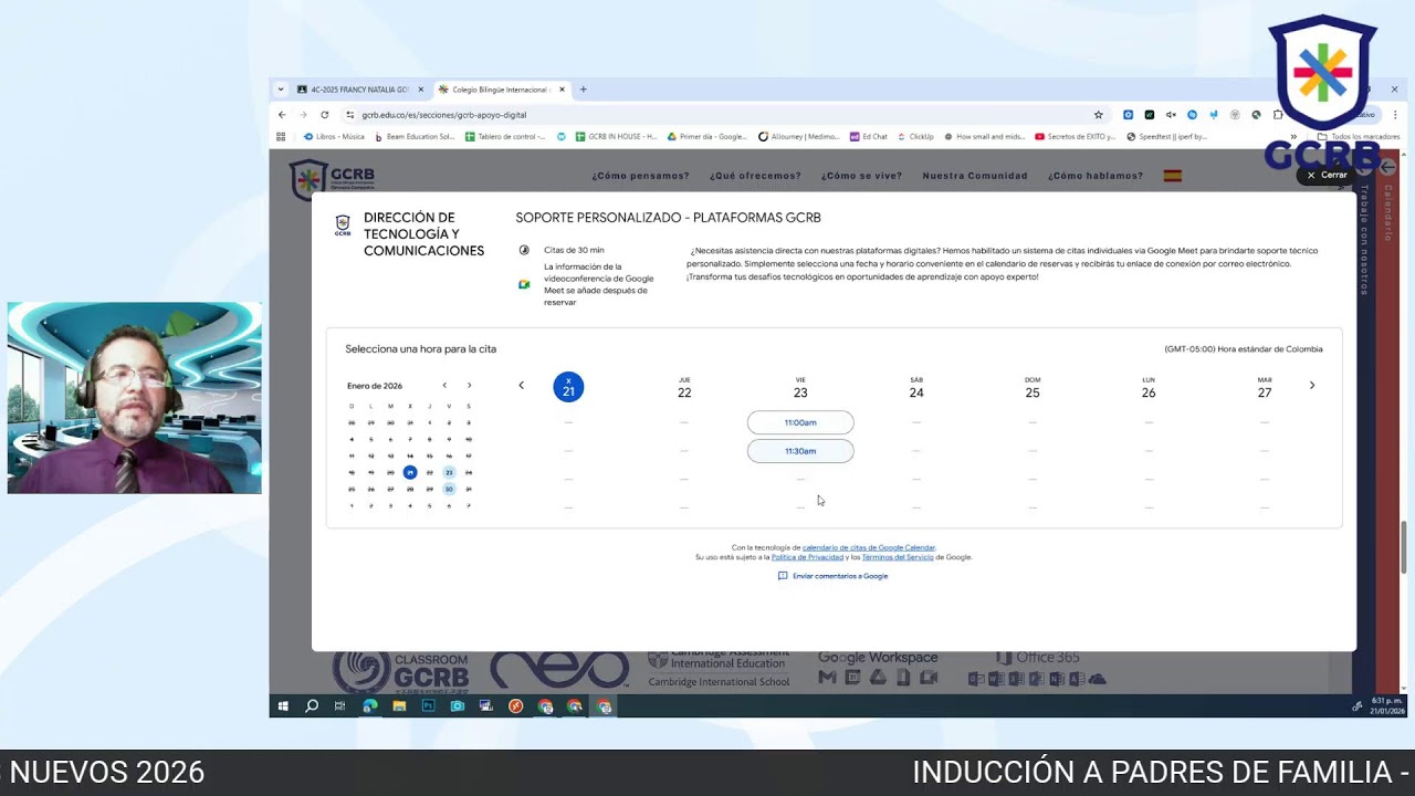 INDUCCIÓN PADRES DE FAMILIA - ESTUDIANTES NUEVOS 2026
