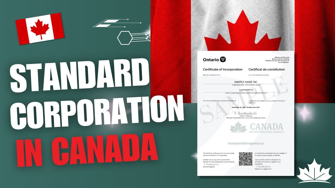 How to Incorporate a Standard Corporation in Canada | Step-by-Step Guide