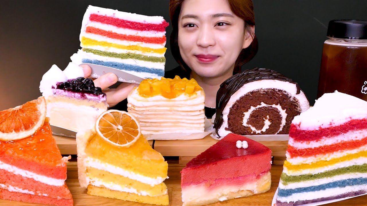 🍰Chess Cake😍치즈케이크 맛집✨카페 더 치즈케익 조각 케이크 종류별 먹방❤[Crepe, Chocolate, Lemon, Mango, Grapefruit] Mukbang