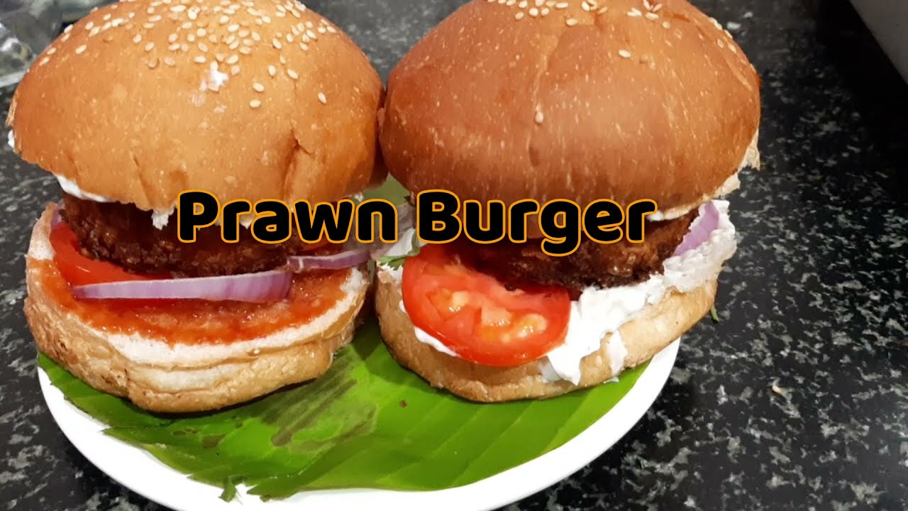 Prawn burger//mcdonalds style prawn burger//Scoda vlog