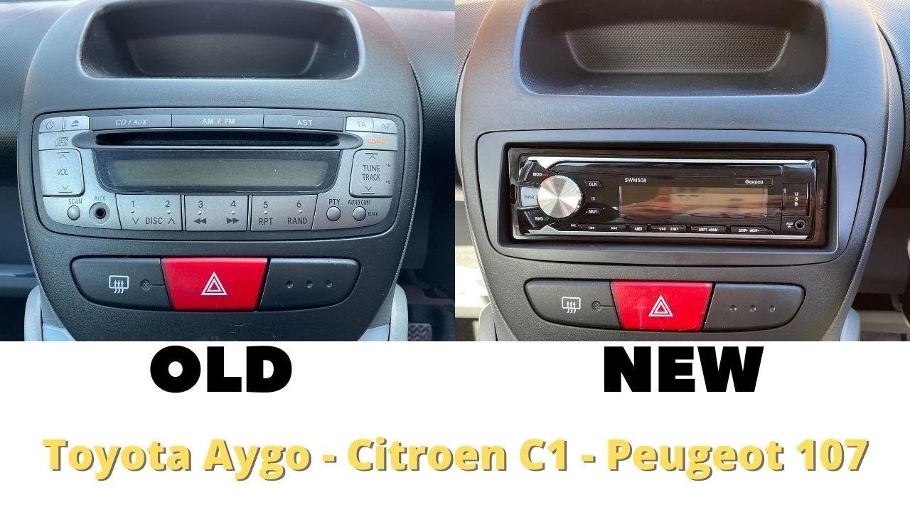 Как заменить CD-плеер в Toyota Aygo/Citroen C1/Peugeot 107 на дешевую Bluetooth-стереосистему.