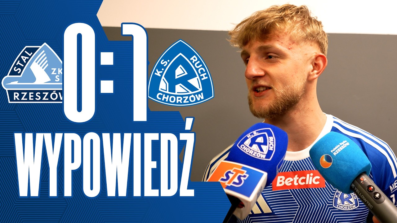 Jakub Jendryka po meczu Stal Rzeszów 0-1 Ruch Chorzów (27.02.2026)