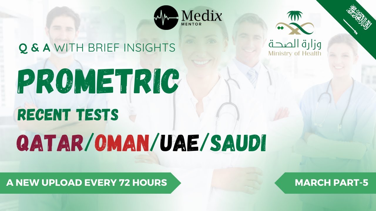 March Test 5, 2024 Prometric Questions with Answers for MOH, DHA & HAAD #mohexam