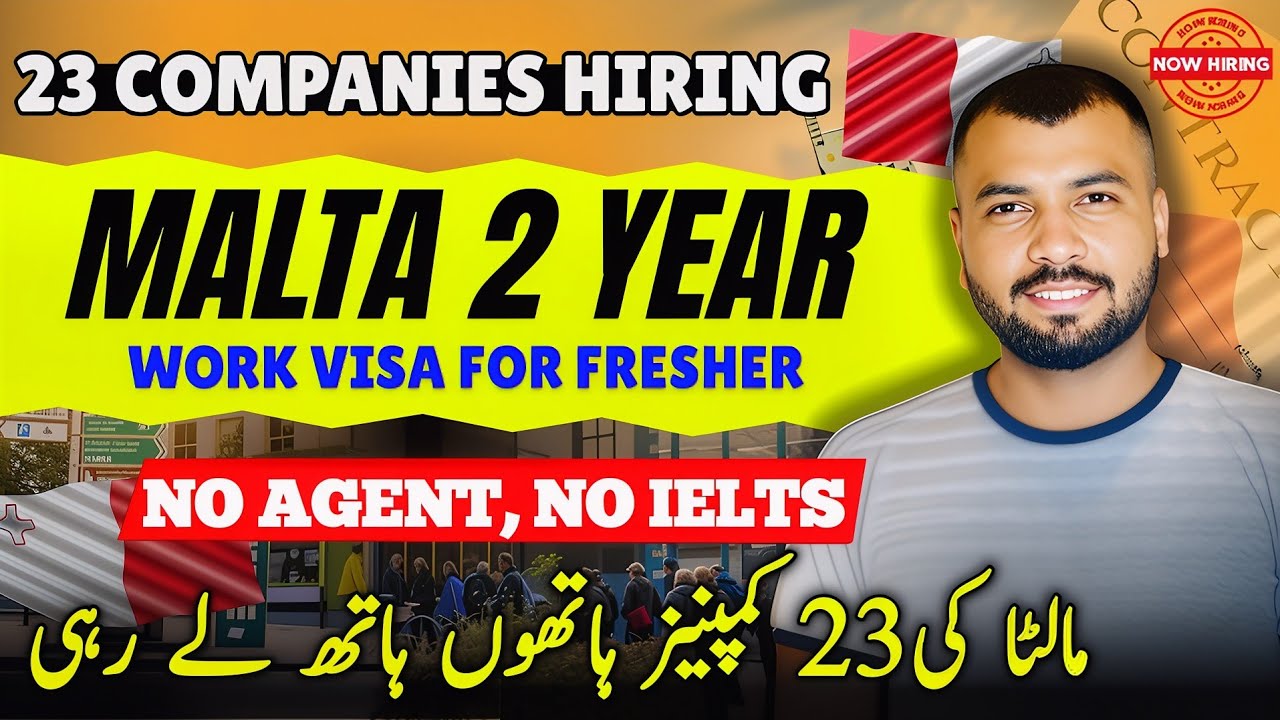 Malta Direct Hiring 2025 🇲🇹 | 23 Companies Hiring Now | 40 Job Categories | No Age Limit | Work Visa