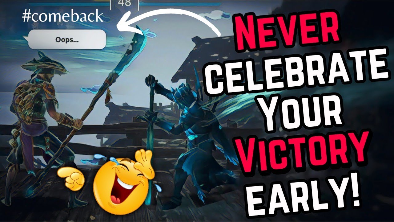 This CAMPER celebrated his victory too early 😂 Wait for the end 🔥 || Shadow Fight 4 Arena