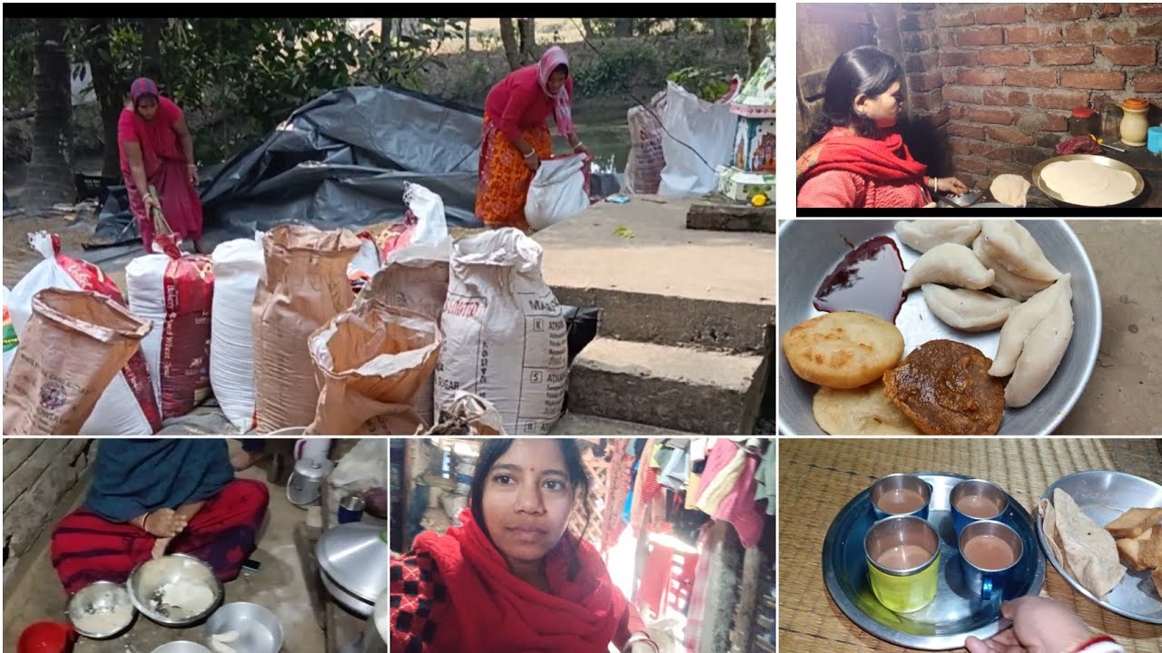 আগের বছর ও বাবার বাড়িতে পিঠে খাওয়া হয়েছিল॥এবছর ও বাবার বাড়িতে সংক্রান্তি আগে পিঠে খাওয়া হলো॥🥟🥟