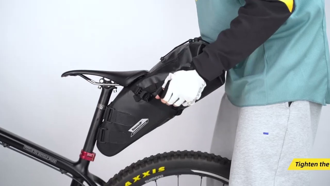 Bicycle saddle bag 100% fully waterproof 5L-12L-13L large capacity Installation is stable