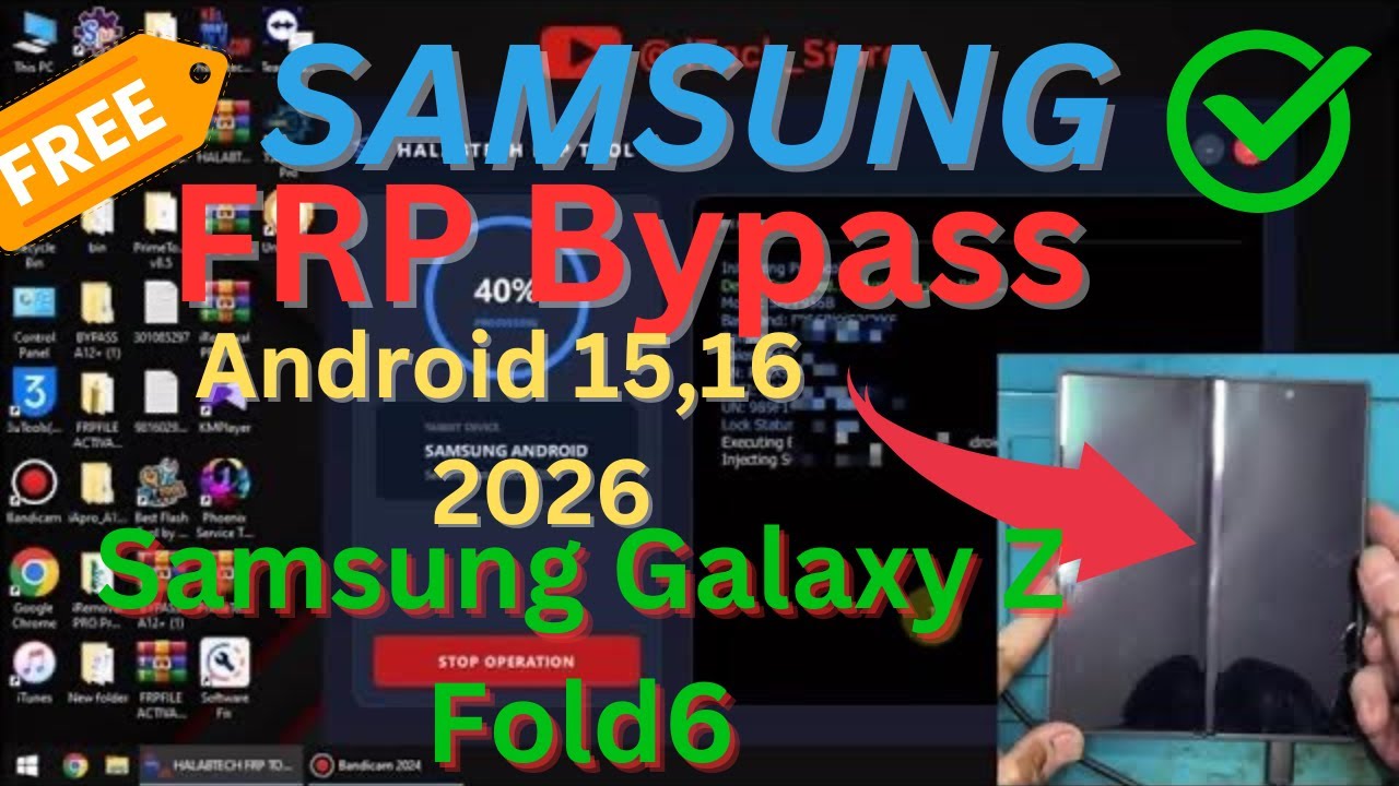 Samsung Galaxy Z Fold6 Android 15/16 Frp Bypass free Tool 2026 Google account remove ✅ Unlock FRP