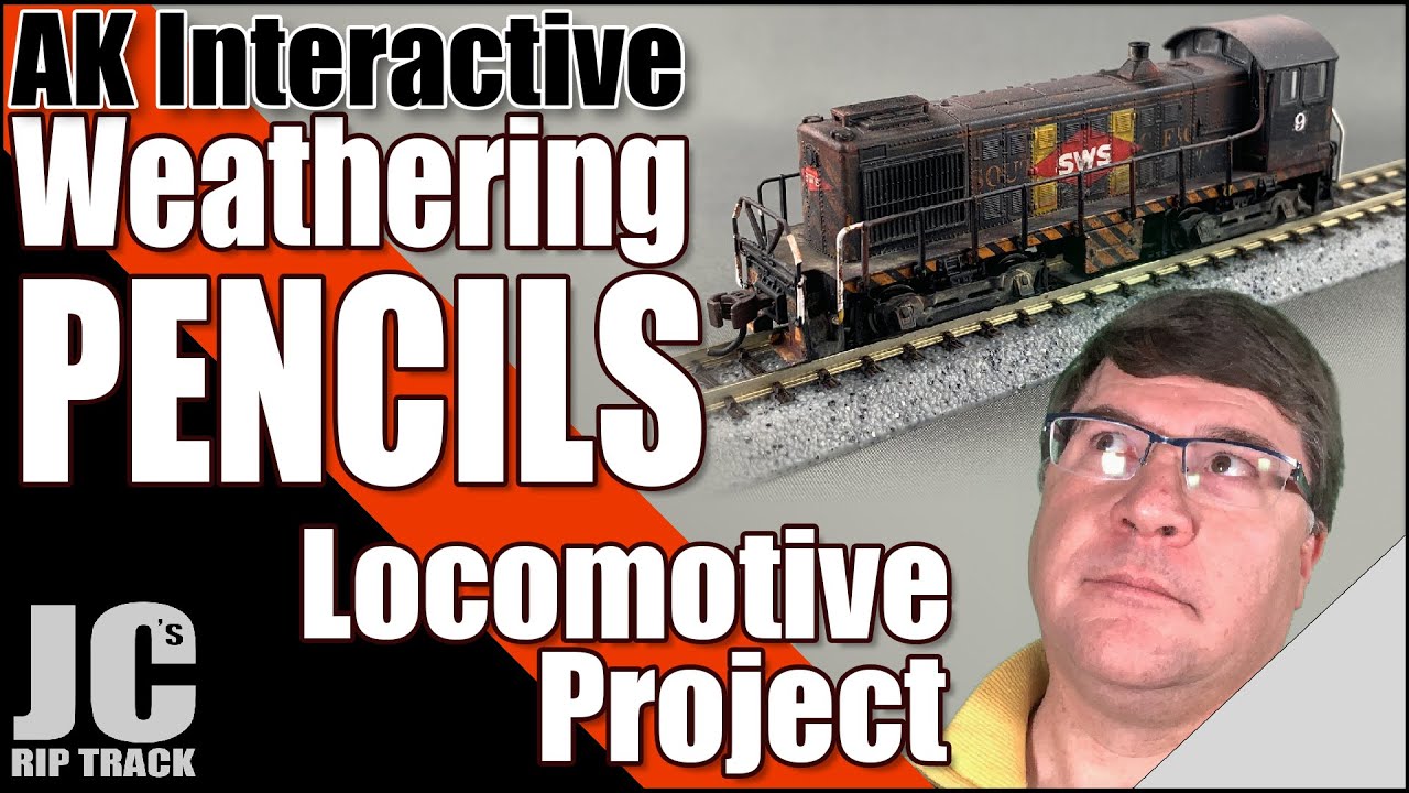 AK Interactive Weathering Pencils  - Locomotive Weathering Project