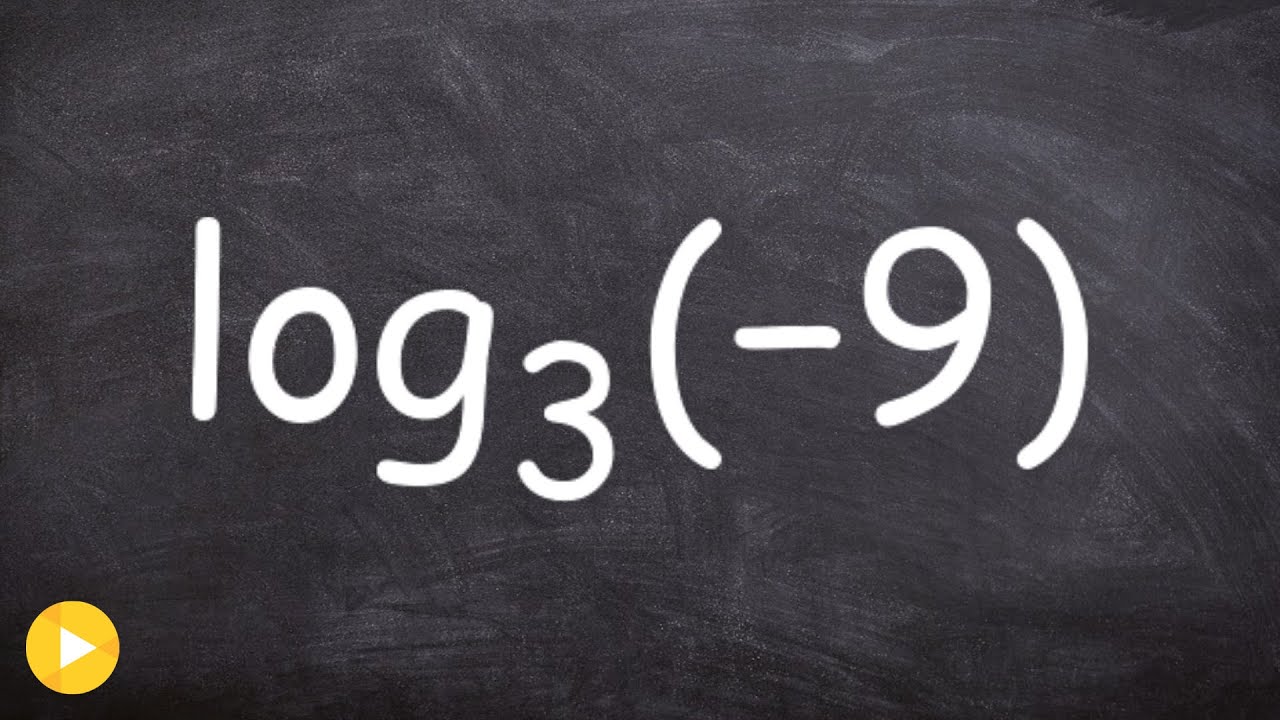 Can you evaluate a log for a negative number