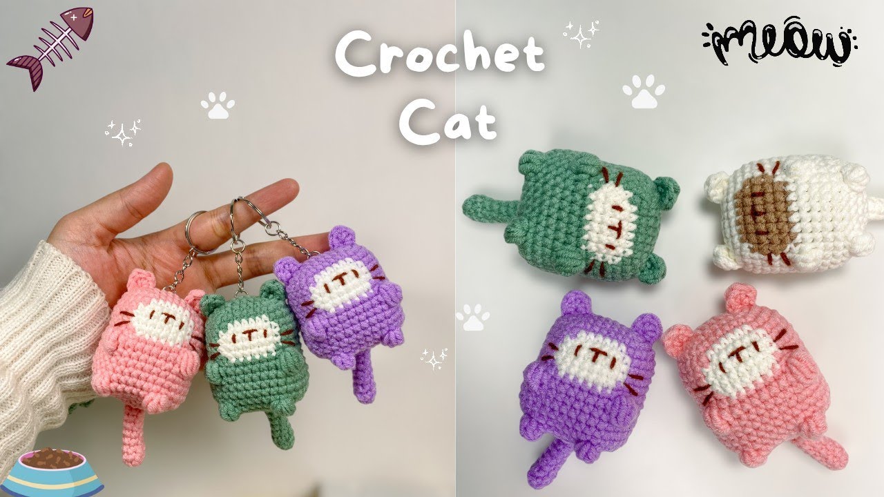 Crochet Cute Cat | Easy Amigurumi Tutorial | Beginner Friendly | Step by Step