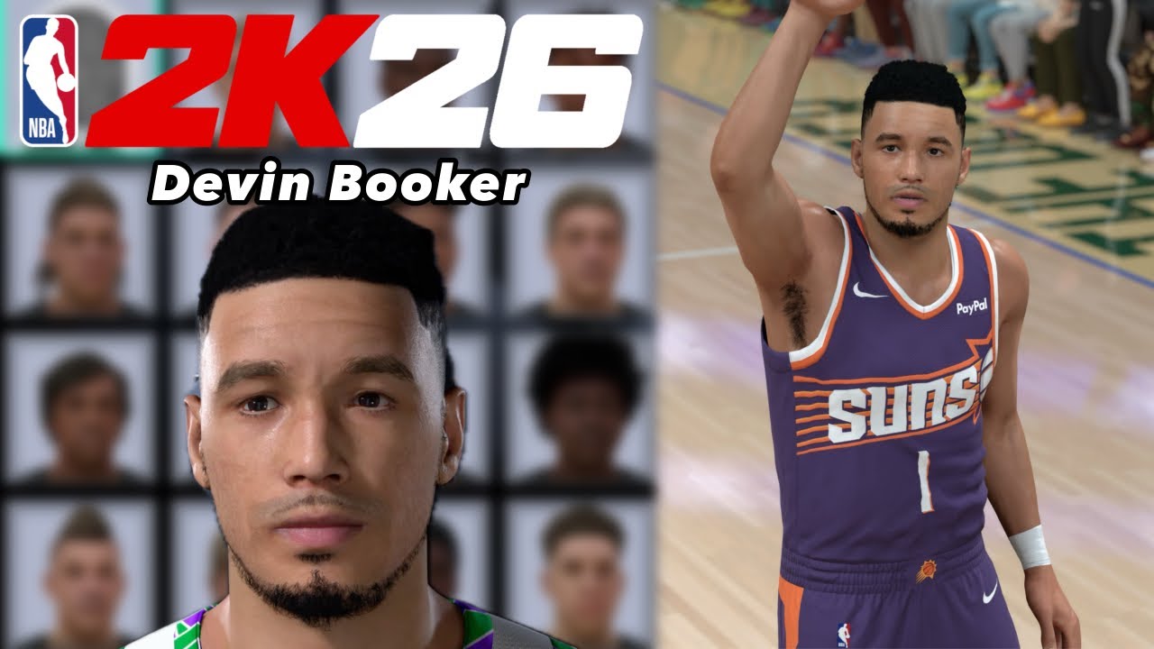 Devin Booker face creation NBA2k26!!
