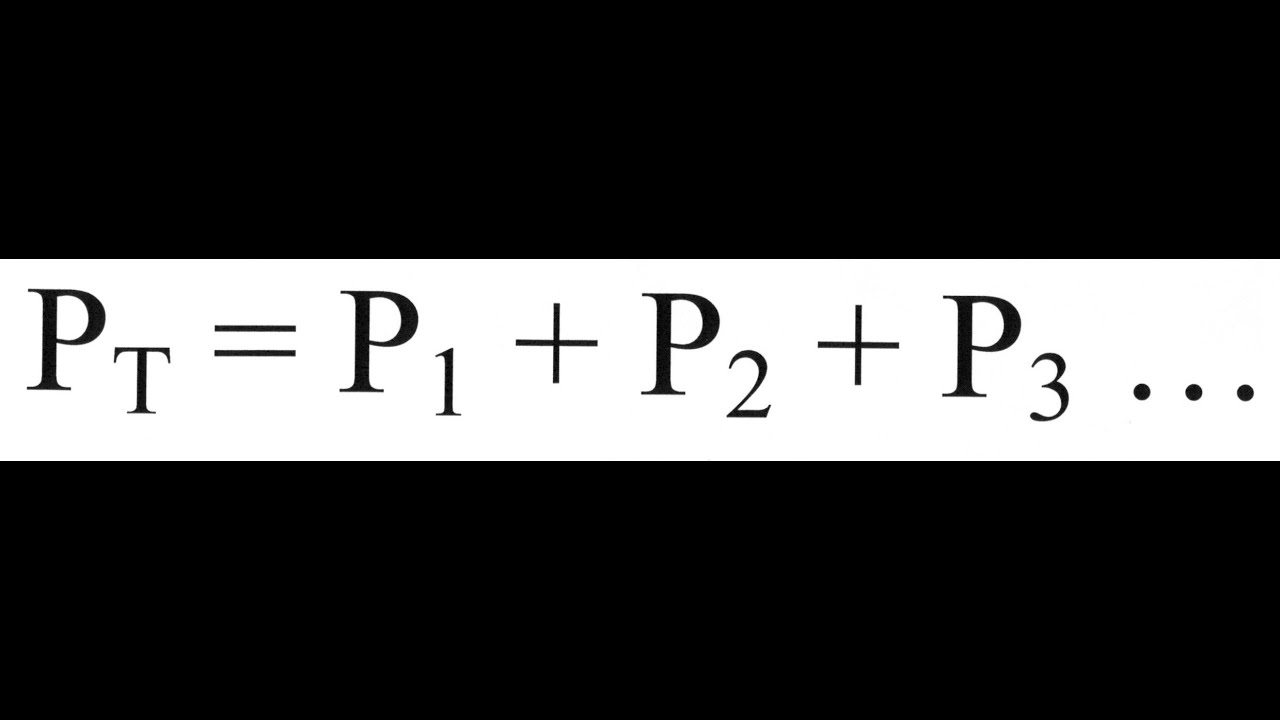 Dalton's Law of Partial Pressures
