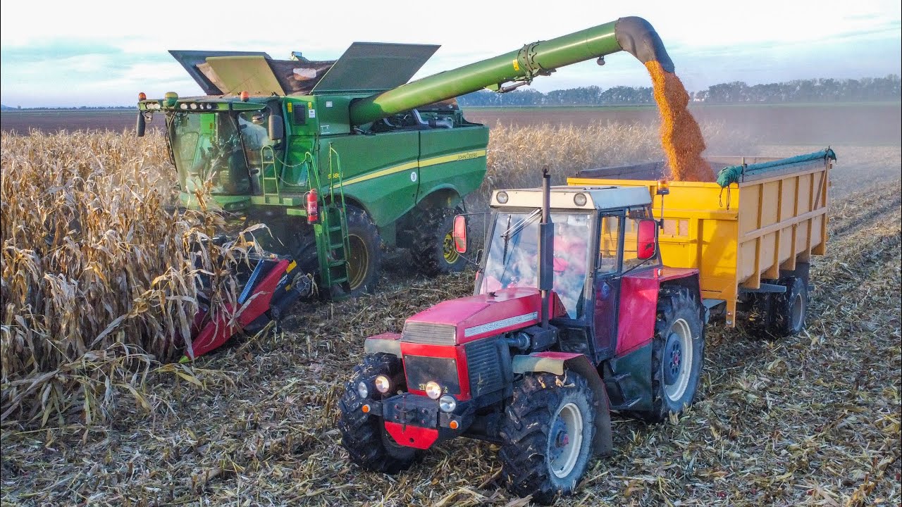 Zetor Crystal 16145 Turbo |Sklizeň Kukuřice na Zrno 2024 | John Deere S680i