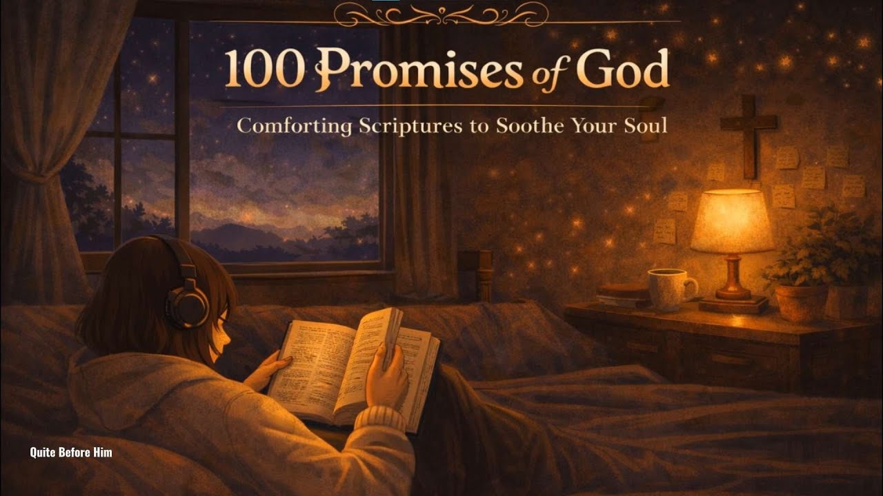 100 Promises of God | Peaceful Christian LoFi Beats with Bible Verses for Sleep, Prayer & Deep Rest