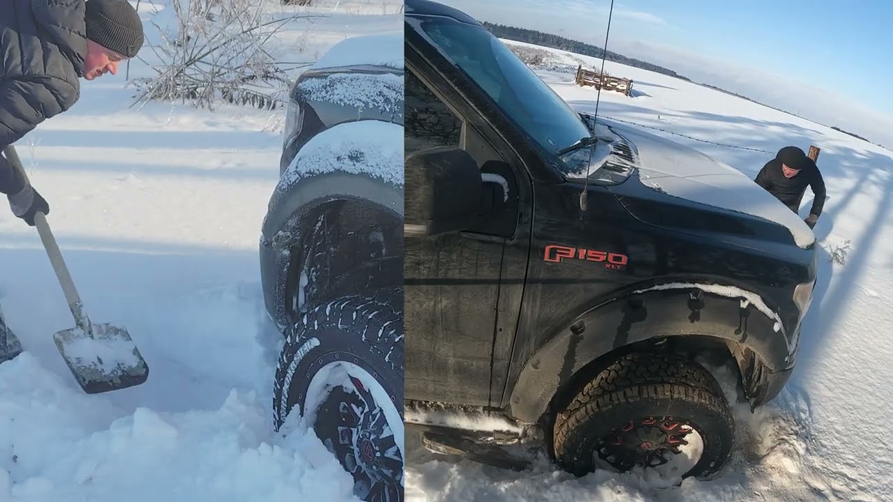 ❄️ Застряг у полі ПО КОЛІНА СНІГУ 😱 4×4, 4L і блокування — ЧИ ВРЯТУВАЛО? | Ford 