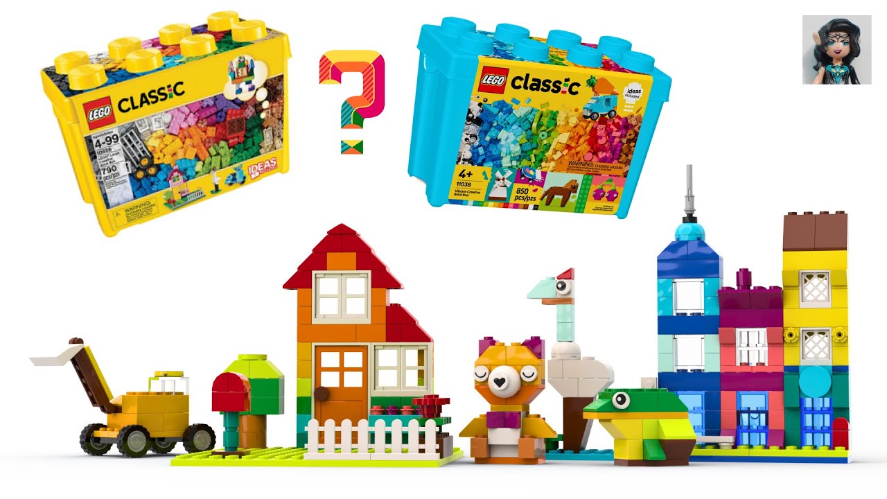 LEGO CLASSIC 11038 like LEGO CLASSIC 10698 ideas How to build Comparison