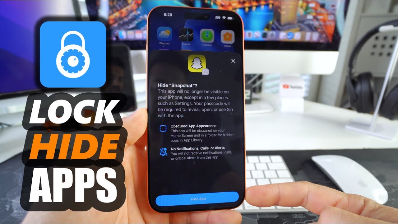 Как заблокировать и скрыть приложения на iPhone 17 Pro Max