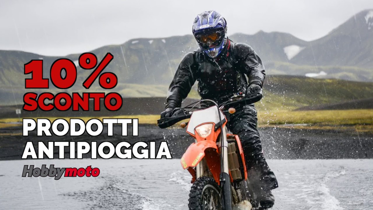 Ulteriore 10% di sconto sul prezzo outlet di tutti i prodotti antipioggia moto
