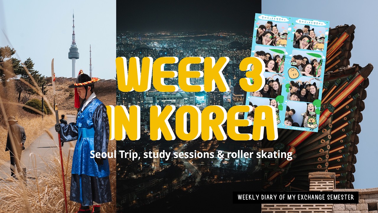 Studying 📚, Sightseeing 📸 & Skating 🛼 | My Exchange Semester in Korea – Week 3 Vlog || It's me Nessy