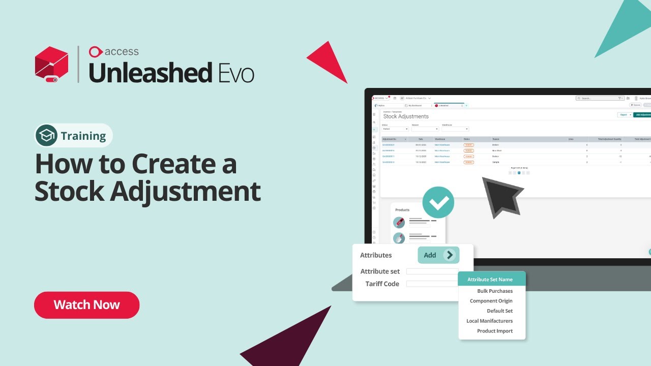 How to Create a Stock Adjustment | Unleashed Inventory Management Training Academy