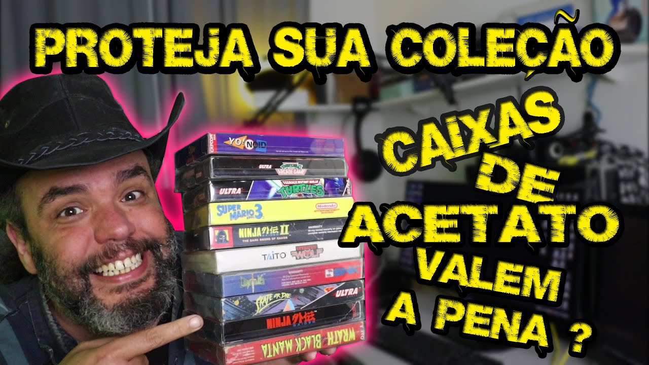 Proteja sua coleção ! Testei as caixas de acetato do ali express ( DE NES 8 BIT ) será que são boas?