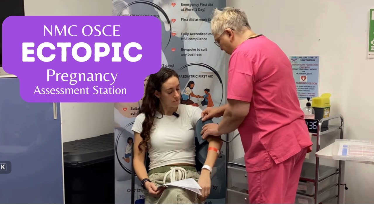 NMC OSCE- Ectopic Pregnancy Assessment staion.