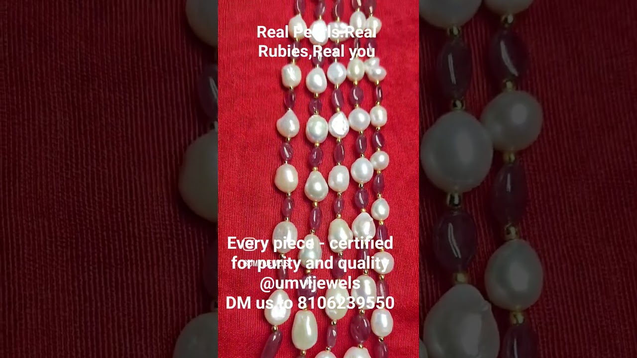 The glow of real pearls.The passion of natural rubies.And the confidence of authenticity. 💎