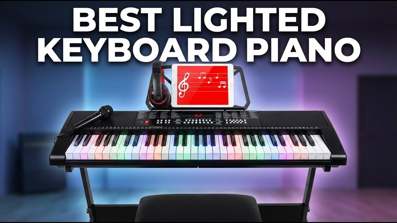 Лучшие пианино с подсветкой 2026 года: Топ-3 светодиодных клавиатур для начинающих