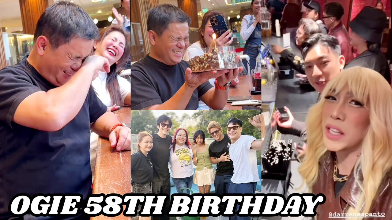 OGIE ALCASID 58TH BIRTHDAY SA ENGLAND NAIYAK SA SORPRESA NI VICE GANDA AT ASAP FAMILY