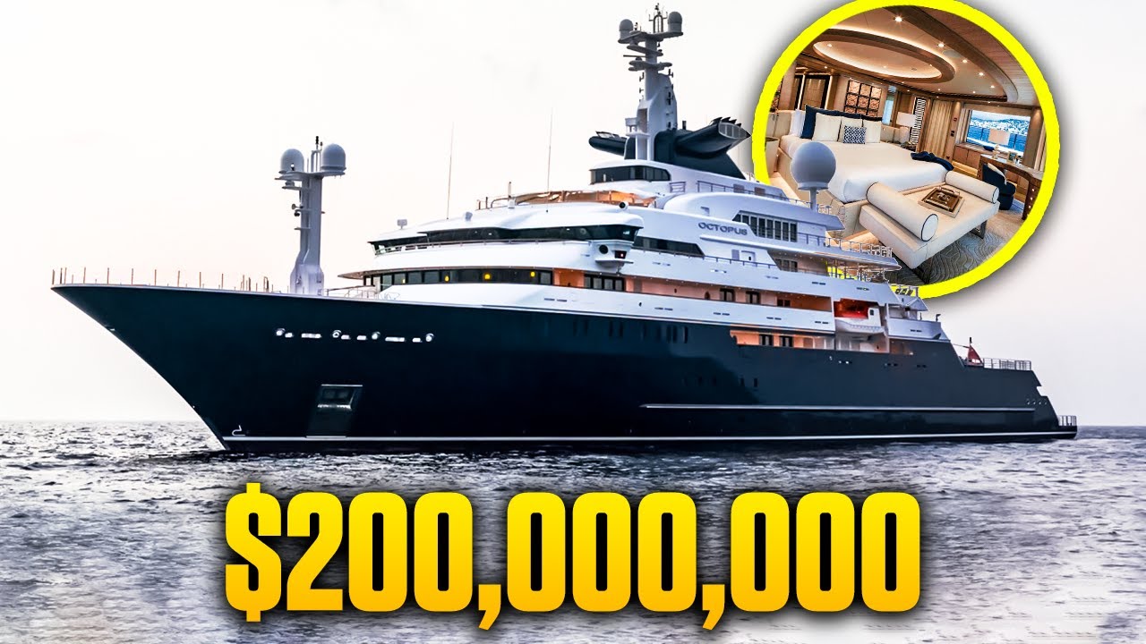 The $200 Million Super Yacht Octopus | Most Expensive Yacht In The World