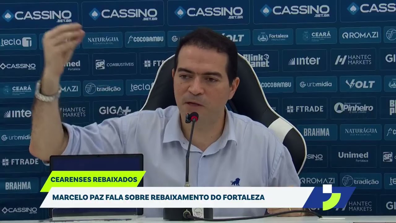 ENTREVISTA COM MARCELO PAZ COMPLETA AP&Oacute;S REBAIXAMENTO DO FORTALEZA
