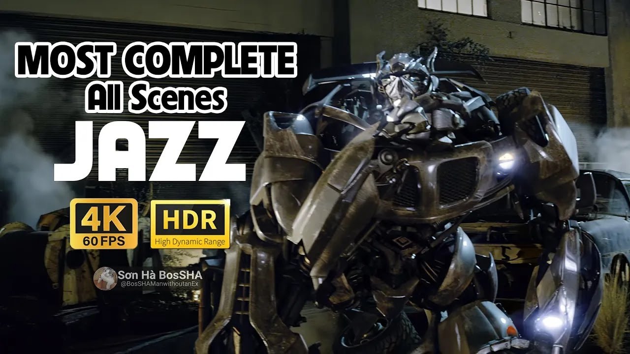 JAZZ All Scenes 4K HDR 60fps | Transformers 2007 (Subtitle available)