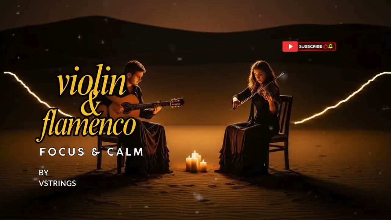 Relaxing Flamenco Guitar & Violin 🎧 Gentle Flamenco Music for Study & Focus