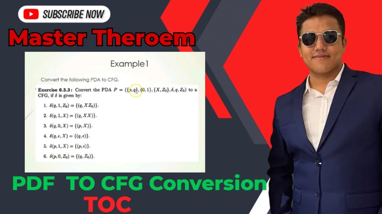 PDA to CFG Conversation In TOC | Easy Concept 🌟 Theory of Computation 💥