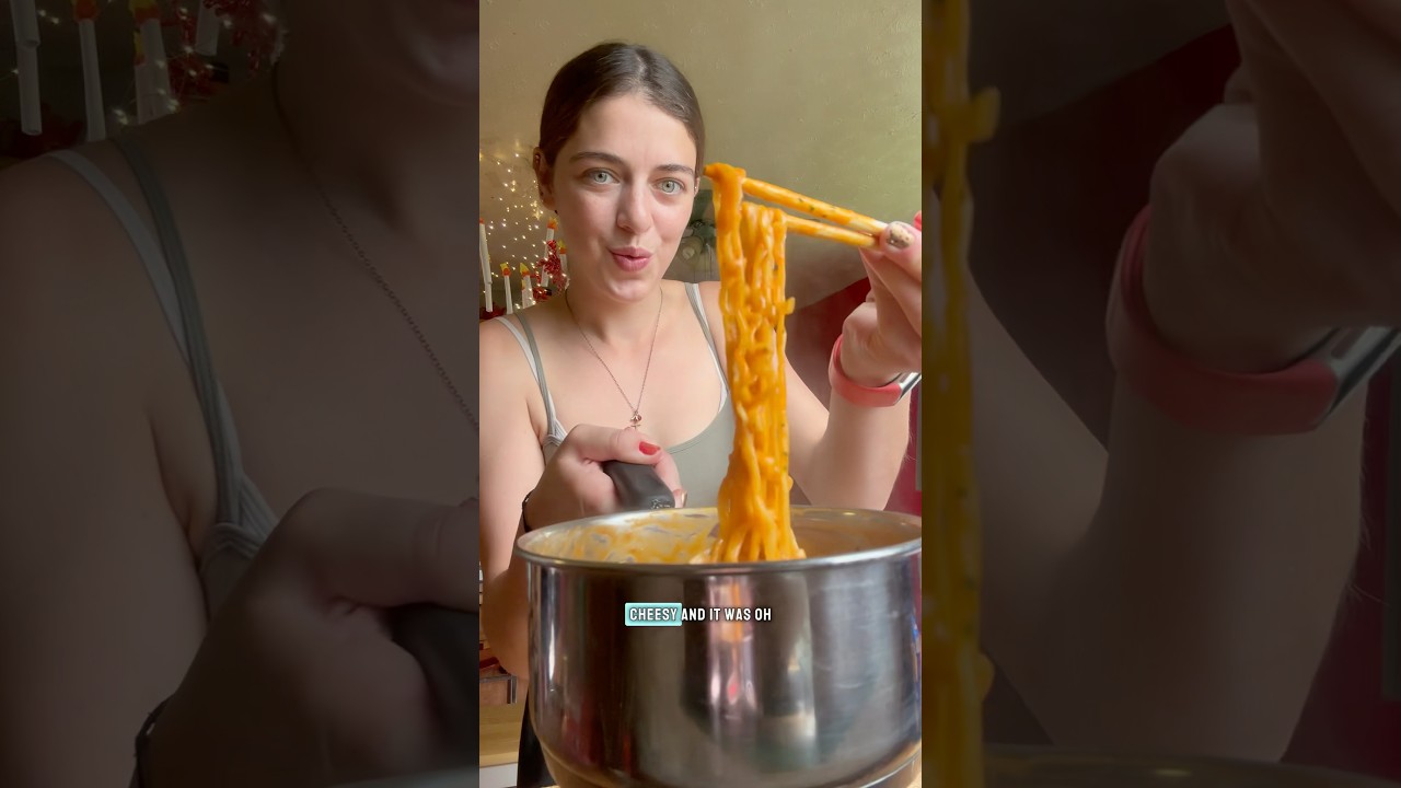 Рамен с курицей Карбонара «Вулкан» 🥵🍜 